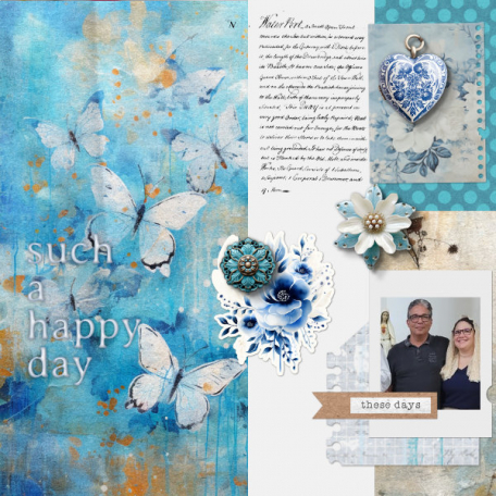Such A Happy Day 07 23 2023 Layout Feb 2024 Challenge Light Blue White 