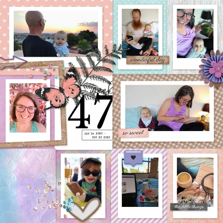 digital pocket scrapbooking layout 