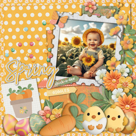 Spring Chick-a-dee by Deanna Patterson | DigitalScrapbook.com Digital ...