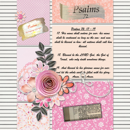  Psalms 72:17, 18 & 19 - march 2024 layout challenge, march 2024 lc scripture