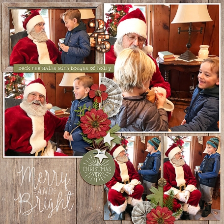 Visiting Santa(left)