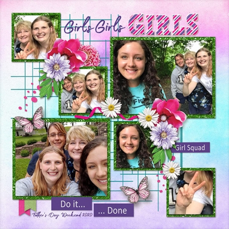 Girls Girls Girls by Joyce Korenuk | DigitalScrapbook.com Digital ...