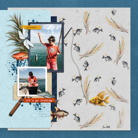 Let's go fishing (I fish you were here) by Lou Smith | DigitalScrapbook ...