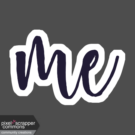 Amity Wordart Sticker "Me"