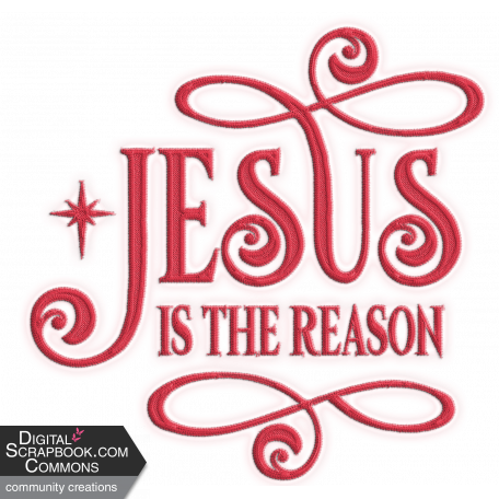Greatest Gift Jesus is the Reason Word Art