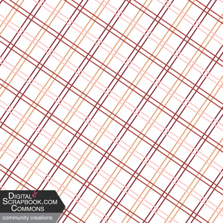 Peach & Burgundy Plaid Paper 2 graphic by Robin Sampson-McCarthy ...