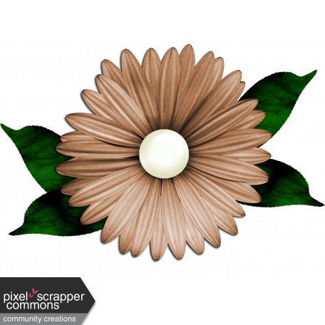 brown flower clipart