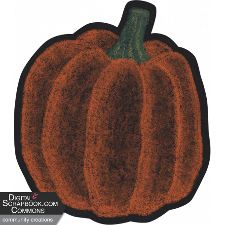 Pumpkin Spice Love - Chalk Sticker Pumpkin 2