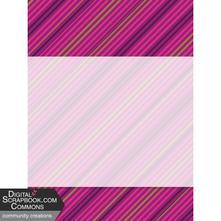 Over the Hill: 40 and 50 - Pink Stripes Journal Card