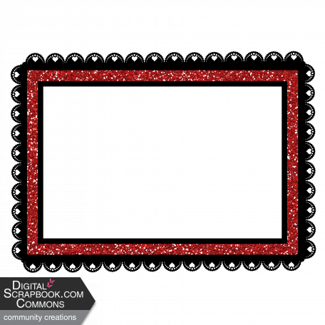 Frame - Glitter rectangle