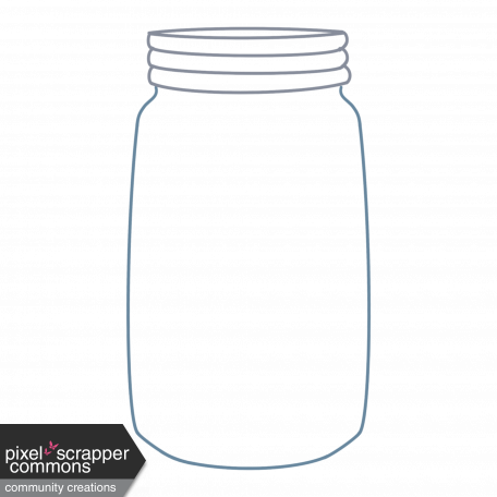 Jar 3 - outline graphic by Elyot Cyr | DigitalScrapbook.com Digital ...