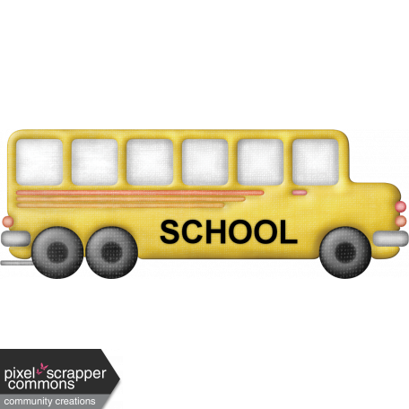 School bus graphic by Christina Carrano | DigitalScrapbook.com Digital ...