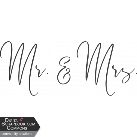 Mr. & Mrs. graphic by Christina Carrano | DigitalScrapbook.com Digital ...