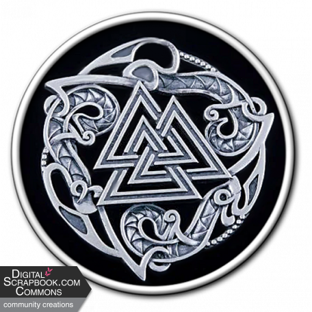 Valknut graphic by Rosanne Lodge | DigitalScrapbook.com Digital ...