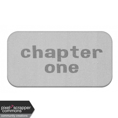 Chapter One Chipboard Label