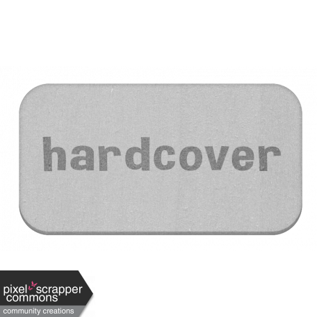 Hardcover Grayscale Chipboard Label
