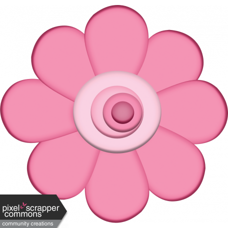 Easter - Pink Spring Flower Element