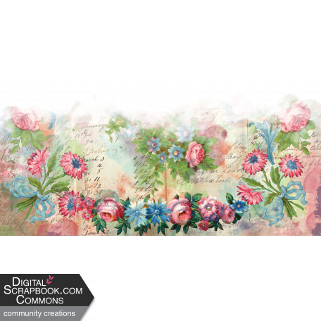 vintage flower design border