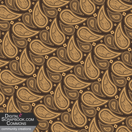 Autumn Paisley Paper 2