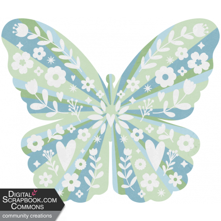 2024 January BT Butterfly 1 Graphic By Tricia Ptktj DigitalScrapbook   2024 January Bt Butterfly 1 Graphic Paw Print Pet Green Blue White Brown 