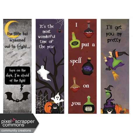 Halloween Bookmarks #2 graphic by Dawn Prater | DigitalScrapbook.com ...