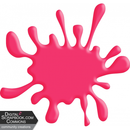 Pop Art_Hot Pink Paint Splat graphic by Annette Marie ...