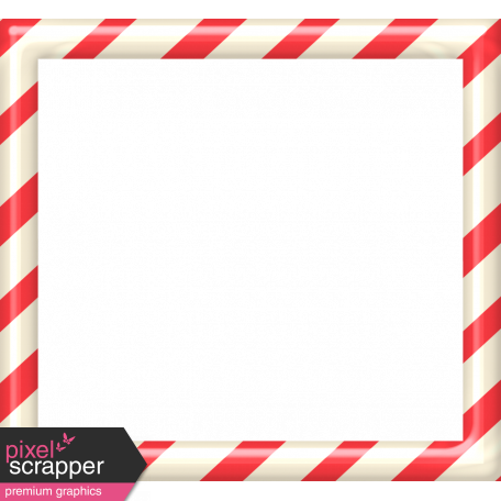 Christmas In July - CB - Peppermint Frame - Red & White graphic by ...