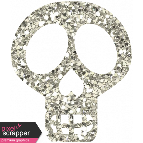 White Glitter Skull - Mexico graphic by Marisa Lerin | DigitalScrapbook ...