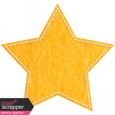 Yellow Felt Star Stickers (1.5 to 3 Inch) – Playfully Ever After