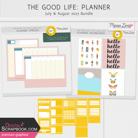 The Good Life: July & August 2023 Planner Bundle
