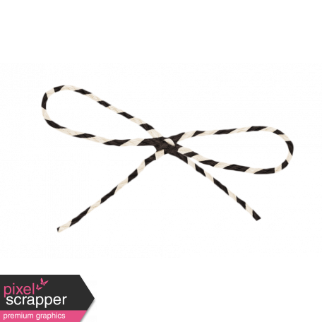 Spookalicious - Black/White Striped String Bow graphic by Sheila