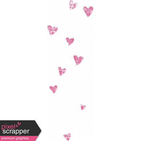 Spookalicious - Pink Hearts Stamp 