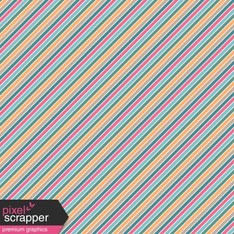 The Good Life: June - Paper Stripes Multi - UnTextured