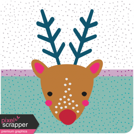 The Good Life: December 2019 Labels & Words Kit - Tag reindeer