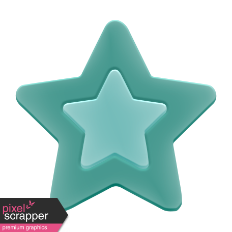 The Good Life: February 2020 Elements Kit - rubber star teal