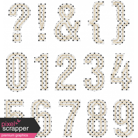 Basic Alphas Kit #1 - Alpha 53 Polka Dots Numbers graphic by Marisa ...