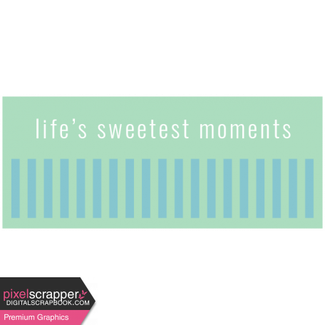 The Good Life: April 2021 Labels & Stickers Kit - Print Label life's sweetest moments