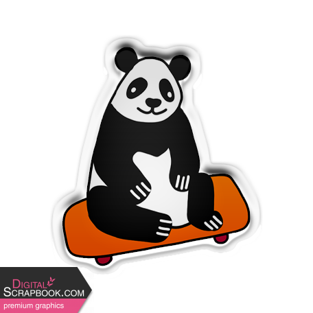 The Good Life: January 2022 Elements - puffy sticker panda