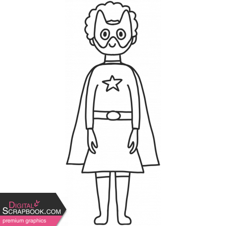 Superhero Girl Coloring Page Colored Illustration Colouring Page Power  Costume Vector, Girl Drawing, Rat Drawing, Superhero Drawing PNG and Vector  with Transparent Background for Free Download