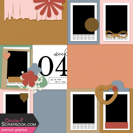 The Good Life: March & April 2023 Pocket Layout Template 1