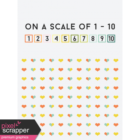 Food Day - Journal Cards - Scale to 10 - 3x4