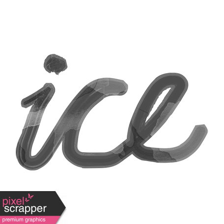 Ice Word Art Template