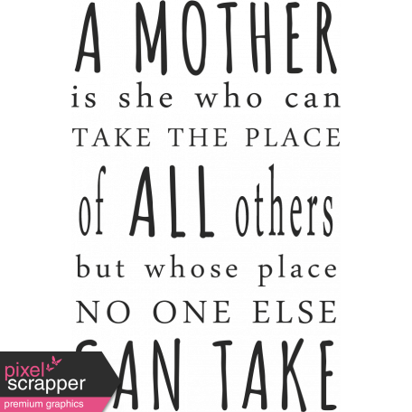 A Mother's Love - Word Art Phrase - Place graphic by Janet Kemp ...