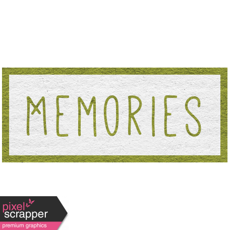 memories word art