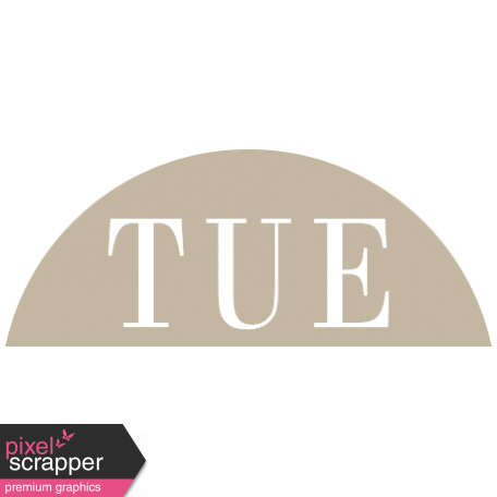 Toolbox Calendar - Date Sticker Kit - Days - Tan Tuesday