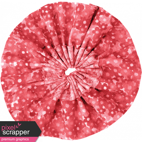 Day of Thanks - Red Fabric Flower