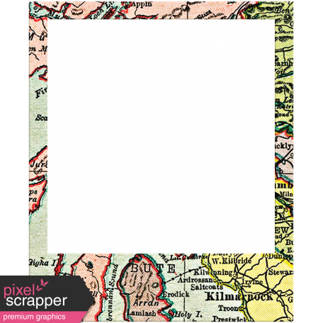 Toolbox Frames - Polaroid Map Frame 26