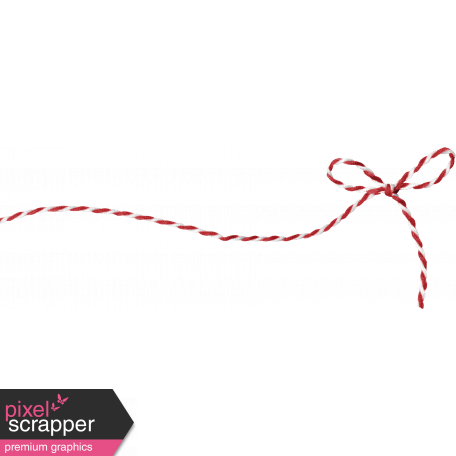 Tiny Red Twine Bow graphic by Janet Kemp