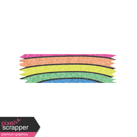 Good Day - Rainbow Washi Tape graphic by Janet Kemp