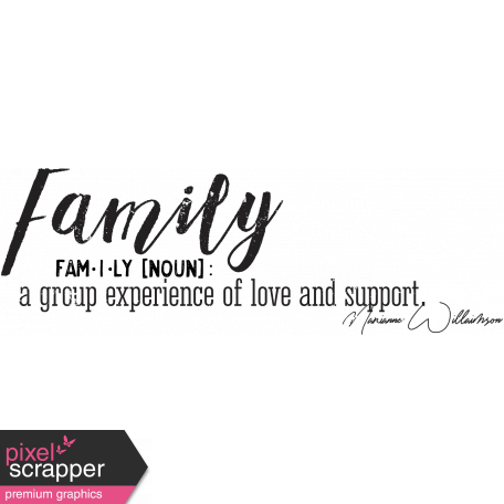 love family word art